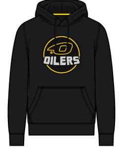 Hovedbilde Svart hettegenser med Oilerslogo - dame